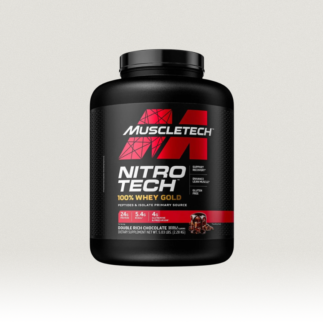 Muscletech - Nitro Tech 100% Whey Gold Chocolate 5 Libras