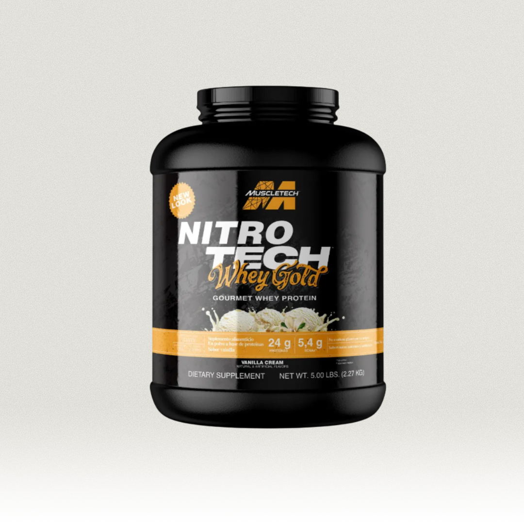 Muscletech - Nitro Tech 100% Whey Gold Vainilla 5 Libras